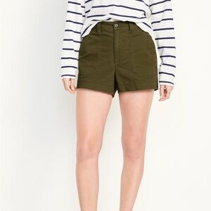 Women's Olive Green Shorts